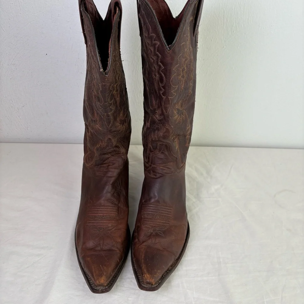 DAN POST Women Western Cowboy Boots Style 3464 Coastal Cowgirl Rodeo Ranch Sz 10 - Picture 12 of 16